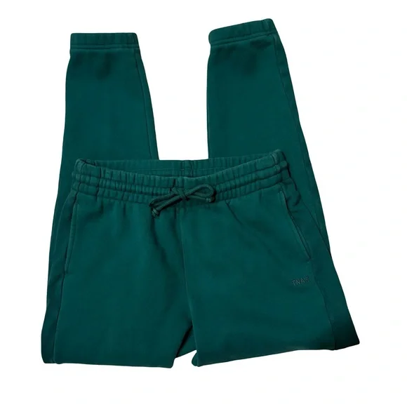 Aritzia TNA Cozy Fleece Boyfriend Fit Sweatpant in Kelp Green, Sz S - Picture 11 of 16